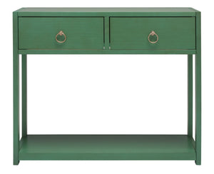 Safavieh Sadie Console Table - Modern And Stylish Entryway Accent With Practical Storage For Small Spaces Turquoise CNS9200C