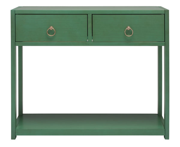 Safavieh Sadie Console Table - Modern And Stylish Entryway Accent With Practical Storage For Small Spaces Turquoise CNS9200C