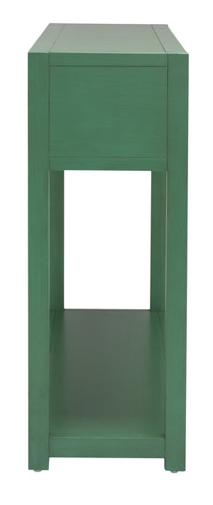 Safavieh Sadie Console Table - Modern And Stylish Entryway Accent With Practical Storage For Small Spaces Turquoise CNS9200C