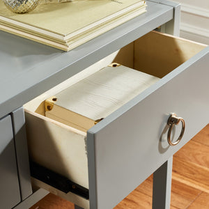 Safavieh Sadie Console Table - Modern And Stylish Entryway Accent With Practical Storage For Small Spaces Light Grey CNS9200D