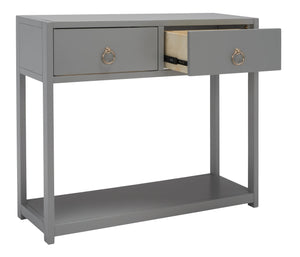 Safavieh Sadie Console Table - Modern And Stylish Entryway Accent With Practical Storage For Small Spaces Light Grey CNS9200D