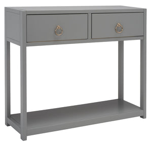 Safavieh Sadie Console Table - Modern And Stylish Entryway Accent With Practical Storage For Small Spaces Light Grey CNS9200D
