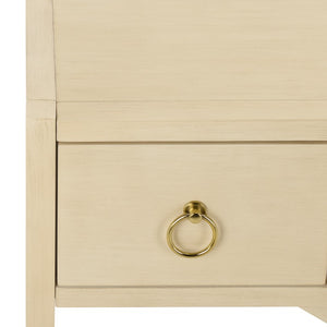 Safavieh Sadie Three Drawer Console Table Slim Entryway Storage with Bold Painted Finish Antique White CNS9201B
