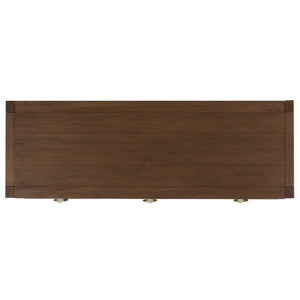 Safavieh Sadie Three Drawer Console Table Slim Entryway Storage with Bold Painted Finish Chocolate CNS9201D