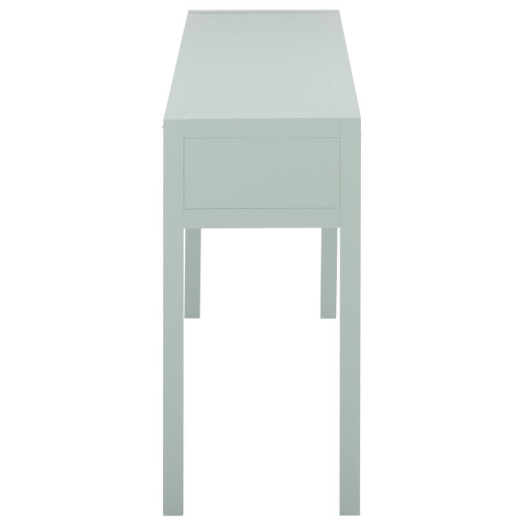 Safavieh Moya Two Drawer Console Table Powder Blue Finish for Entryway Hallway or Sofa Light Blue CNS9202A