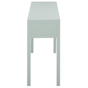 Safavieh Moya Two Drawer Console Table Powder Blue Finish for Entryway Hallway or Sofa Light Blue CNS9202A