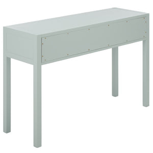 Safavieh Moya Two Drawer Console Table Powder Blue Finish for Entryway Hallway or Sofa Light Blue CNS9202A