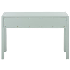 Safavieh Moya Two Drawer Console Table Powder Blue Finish for Entryway Hallway or Sofa Light Blue CNS9202A