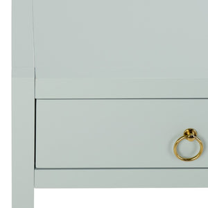 Safavieh Moya Two Drawer Console Table Powder Blue Finish for Entryway Hallway or Sofa Light Blue CNS9202A