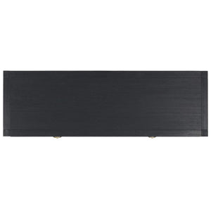 Safavieh Moya Two Drawer Console Table Powder Blue Finish for Entryway Hallway or Sofa Navy CNS9202B