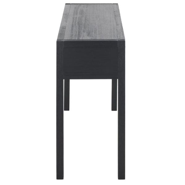 Safavieh Moya Two Drawer Console Table Powder Blue Finish for Entryway Hallway or Sofa Navy CNS9202B