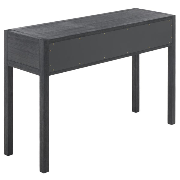 Safavieh Moya Two Drawer Console Table Powder Blue Finish for Entryway Hallway or Sofa Navy CNS9202B
