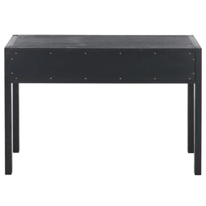 Safavieh Moya Two Drawer Console Table Powder Blue Finish for Entryway Hallway or Sofa Navy CNS9202B