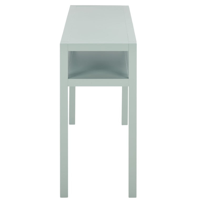 Safavieh Aeryn Slim Console Table with Lower Shelf for Entryway Hallway or Sofa Wall Accent Light Blue CNS9203A