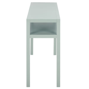 Safavieh Aeryn Slim Console Table with Lower Shelf for Entryway Hallway or Sofa Wall Accent Light Blue CNS9203A