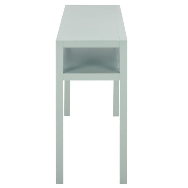 Safavieh Aeryn Slim Console Table with Lower Shelf for Entryway Hallway or Sofa Wall Accent Light Blue CNS9203A