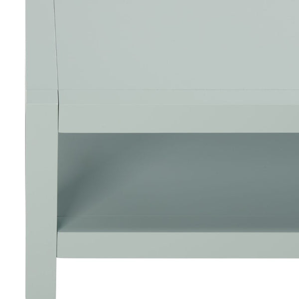 Safavieh Aeryn Slim Console Table with Lower Shelf for Entryway Hallway or Sofa Wall Accent Light Blue CNS9203A
