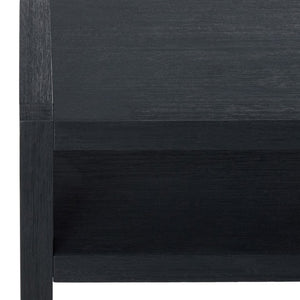 Safavieh Aeryn Slim Console Table with Lower Shelf for Entryway Hallway or Sofa Wall Accent Navy CNS9203B