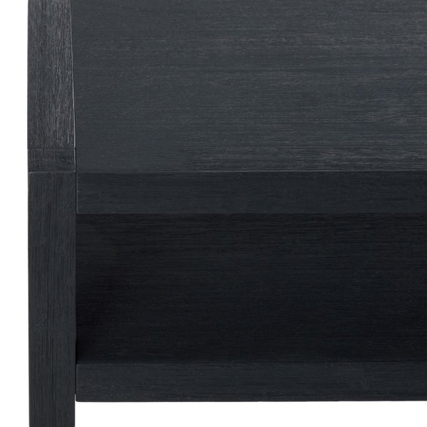 Safavieh Aeryn Slim Console Table with Lower Shelf for Entryway Hallway or Sofa Wall Accent Navy CNS9203B