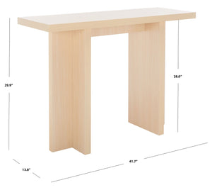 Safavieh Florence Small Console Table – Modern Minimalist Design For Entryways And Narrow Spaces, Stylish Accent Natural CNS9300A