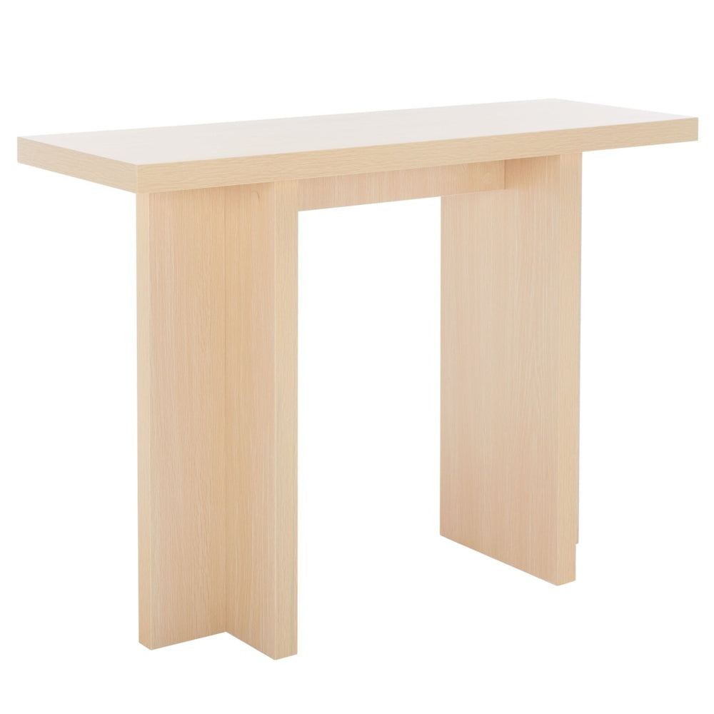 Safavieh Florence Small Console Table – Modern Minimalist Design For Entryways And Narrow Spaces, Stylish Accent Natural CNS9300A