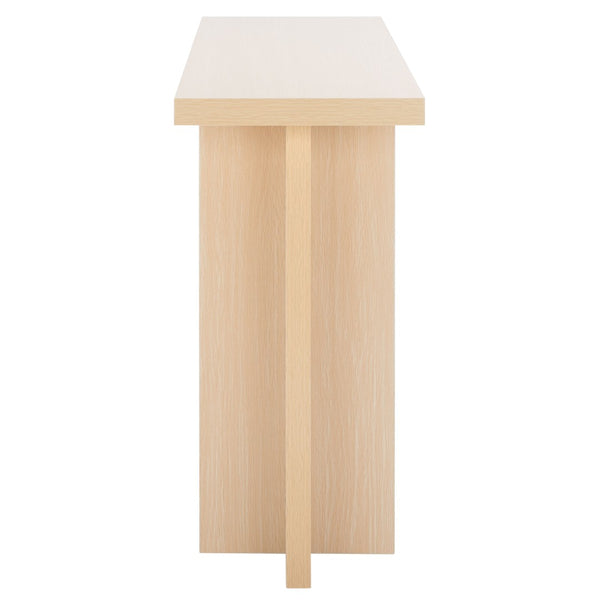 Safavieh Florence Small Console Table – Modern Minimalist Design For Entryways And Narrow Spaces, Stylish Accent Natural CNS9300A
