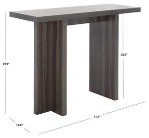 Safavieh Florence Small Console Table – Modern Minimalist Design For Entryways And Narrow Spaces, Stylish Accent Slate Grey CNS9300B
