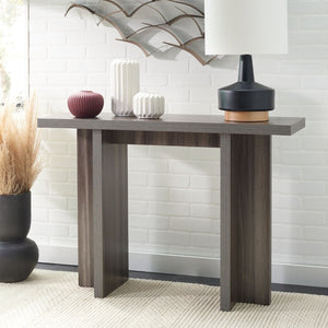 Safavieh Florence Small Console Table – Modern Minimalist Design For Entryways And Narrow Spaces, Stylish Accent Slate Grey CNS9300B