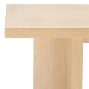 Safavieh Florence Large Console Table - Modern Architectural Design For Entryways, Hallways & Living Spaces Natural CNS9301A
