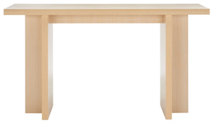 Safavieh Florence Large Console Table - Modern Architectural Design For Entryways, Hallways & Living Spaces Natural CNS9301A