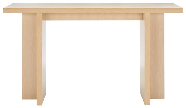 Safavieh Florence Large Console Table - Modern Architectural Design For Entryways, Hallways & Living Spaces Natural CNS9301A
