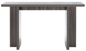 Safavieh Florence Large Console Table - Modern Architectural Design For Entryways, Hallways & Living Spaces Slate Grey CNS9301B