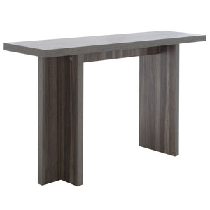 Safavieh Florence Large Console Table - Modern Architectural Design For Entryways, Hallways & Living Spaces Slate Grey CNS9301B