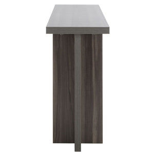 Safavieh Florence Large Console Table - Modern Architectural Design For Entryways, Hallways & Living Spaces Slate Grey CNS9301B