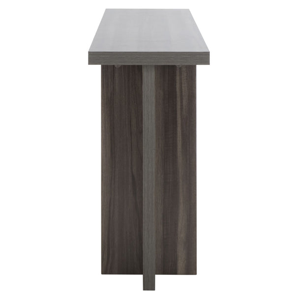 Safavieh Florence Large Console Table - Modern Architectural Design For Entryways, Hallways & Living Spaces Slate Grey CNS9301B
