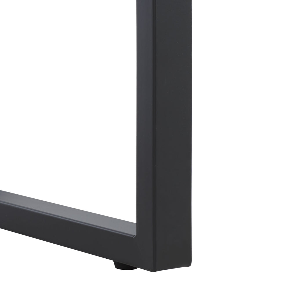 Safavieh Klausner Console Table - Rustic Sand Top With Sleek Black Metal Legs For Modern Home Elegance Sand ,Black Wood ,Metal Cns9302a