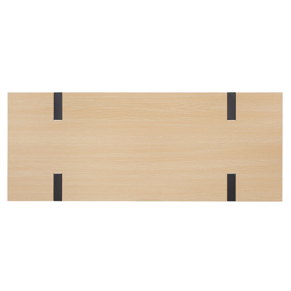 Safavieh Klausner Console Table - Rustic Sand Top With Sleek Black Metal Legs For Modern Home Elegance Sand ,Black Wood ,Metal Cns9302a