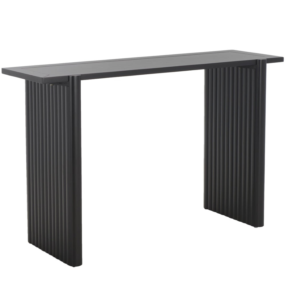 Safavieh Buckley Console Table: Rustic Charm Meets Modern Utility For Stylish Entryways And Living Spaces Black CNS9704B
