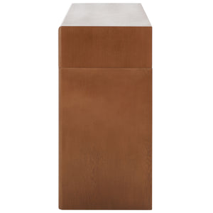 Safavieh Rune Console Table W/ Drawers Natural Brown Mdf CNS9705B