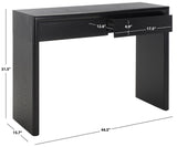 Safavieh Rune Console Table W/ Drawers Black Mdf CNS9705C