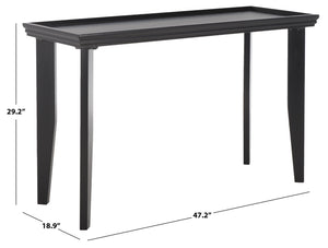 Safavieh Naios Console Table Black Pine, Mdf CNS9706A