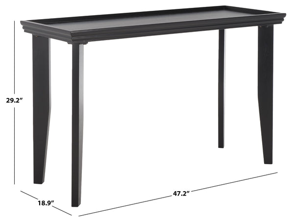 Safavieh Naios Console Table Black Pine, Mdf CNS9706A