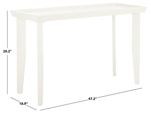 Safavieh Naios Console Table Ivory Pine, Mdf CNS9706B