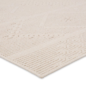 Jaipur Living Vibe by Jaipur Living Cream Medallion Polypropylene Rug for Patio or Entryway 2' x 3' RUG157309