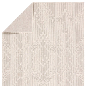 Jaipur Living Vibe by Jaipur Living Cream Medallion Polypropylene Rug for Patio or Entryway 2' x 3' RUG157309