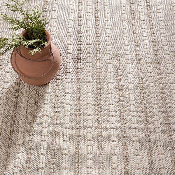 Jaipur Living Vibe by Jaipur Living Theorem Striped Polypropylene Rug for Indoor Outdoor Spaces 3' x 8' RUG157316