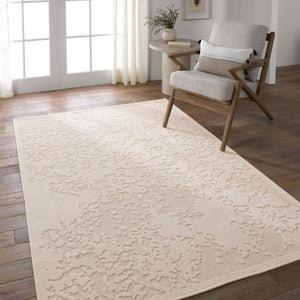 Jaipur Living Vibe by Jaipur Living Paradox Polypropylene Abstract Neutral Looped Pile Area Rug 4' x 6' RUG157329