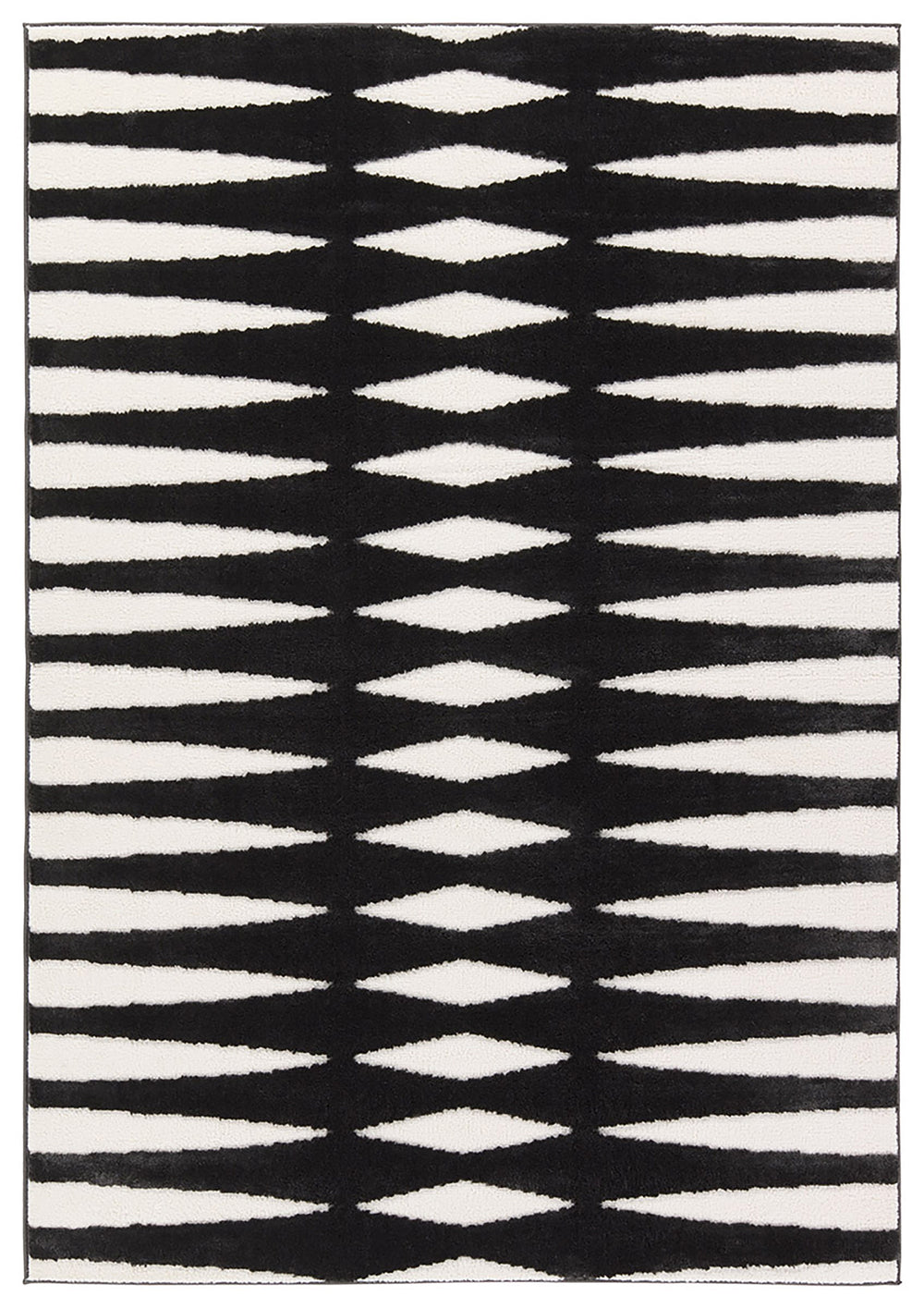 Jaipur Living Calix By Nikki Chu Apyre Cnu01 Powerloomed Machinemade 70% Polypropylene 30% Polyester Geometric Geometric Indoor Rug Black, White 70% Polypropylene 30% Polyester Rug159547