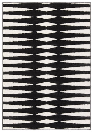 Jaipur Living Calix By Nikki Chu Apyre Cnu01 Powerloomed Machinemade 70% Polypropylene 30% Polyester Geometric Geometric Indoor Rug Black, White 70% Polypropylene 30% Polyester Rug159547