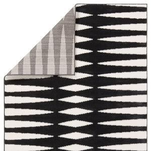 Jaipur Living Calix By Nikki Chu Apyre Cnu01 Powerloomed Machinemade 70% Polypropylene 30% Polyester Geometric Geometric Indoor Rug Black, White 70% Polypropylene 30% Polyester Rug159547